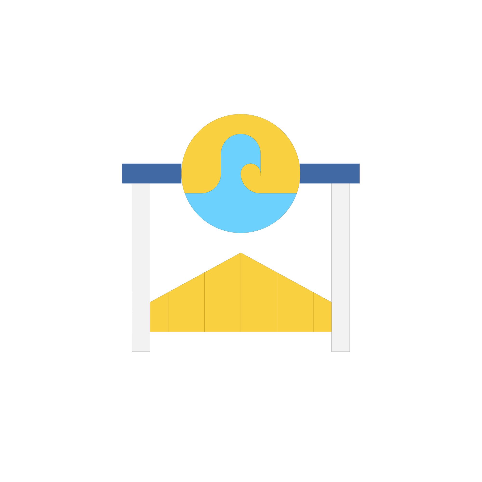 Embroidery Studio — playful modern craft logo